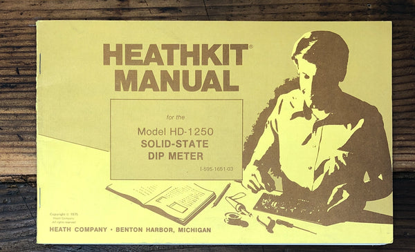 Heathkit HD-1250 Dip Meter  Owners / User Manual *Original*