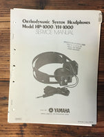 Yamaha HP-1000 YH-1000 Headphones Service Manual *Original*