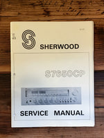 Sherwood S-7650CP S7650 CP Receiver Service Manual *Original*