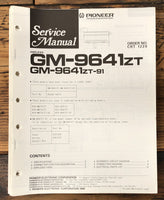 Pioneer GM-9641 ZT 91 Amplifier  Service Manual *Original*