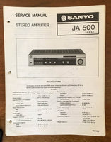 Sanyo JA 500 Amplifier Service Manual *Original*