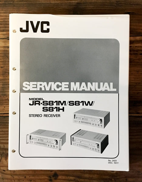 JVC JR-S81 -S81M -S81W -S81H Receiver Service Manual *Original*