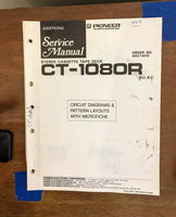 Pioneer CT-1080R Cassette  Service Manual *Original*