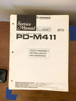 Pioneer PD-M411 CD Player Service Manual *Original*