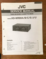 JVC KD-WR90 Cassette Deck  Service Manual *Original*
