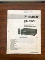 Sharp RS-9125 Receiver Service Manual *Original*