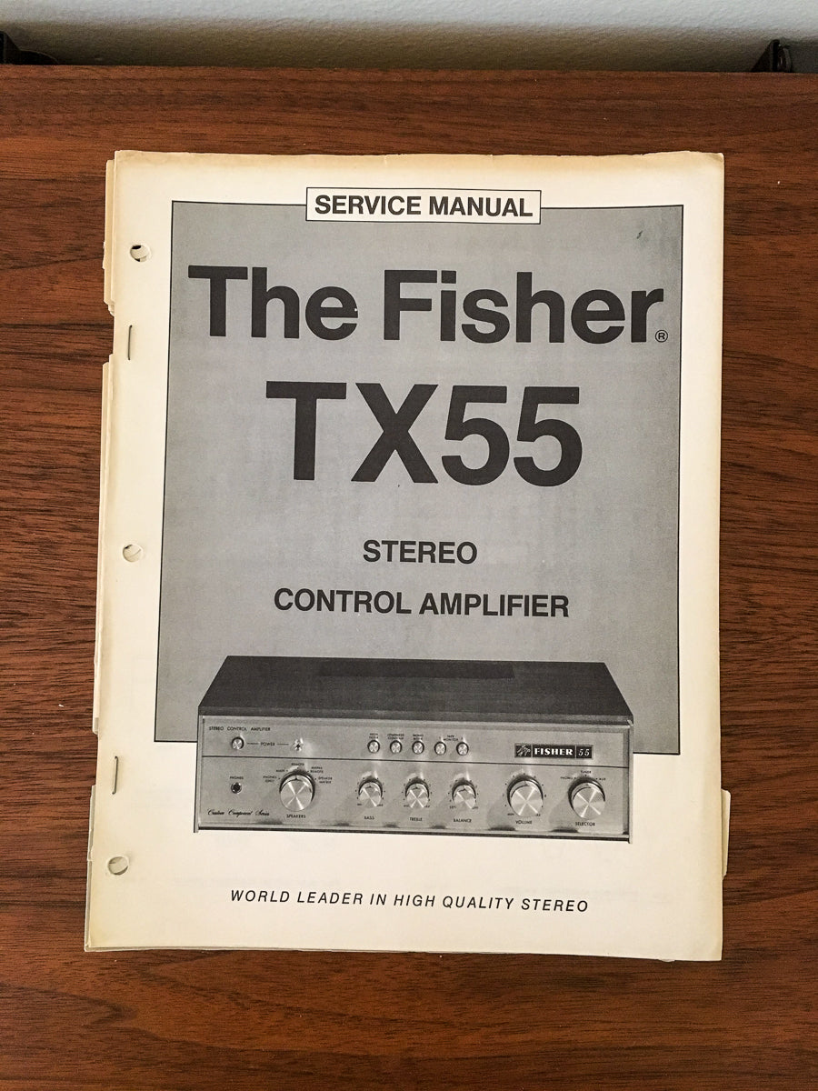 Fisher TX-55 TX55 Tuner Service Manual *Original*