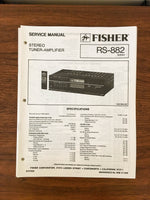 Fisher RS-882 Receiver Service Manual *Original*