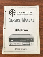 Kenwood KR-5200 Receiver Service Manual *Original*