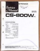 Pioneer CS-800W SPEAKER Service Manual *Original*