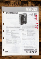 Sony WM-DD9 Radio Cassette  Service Manual *Original*