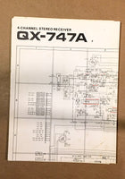 Pioneer QX-747A Receiver  Schematics Manual *Original*