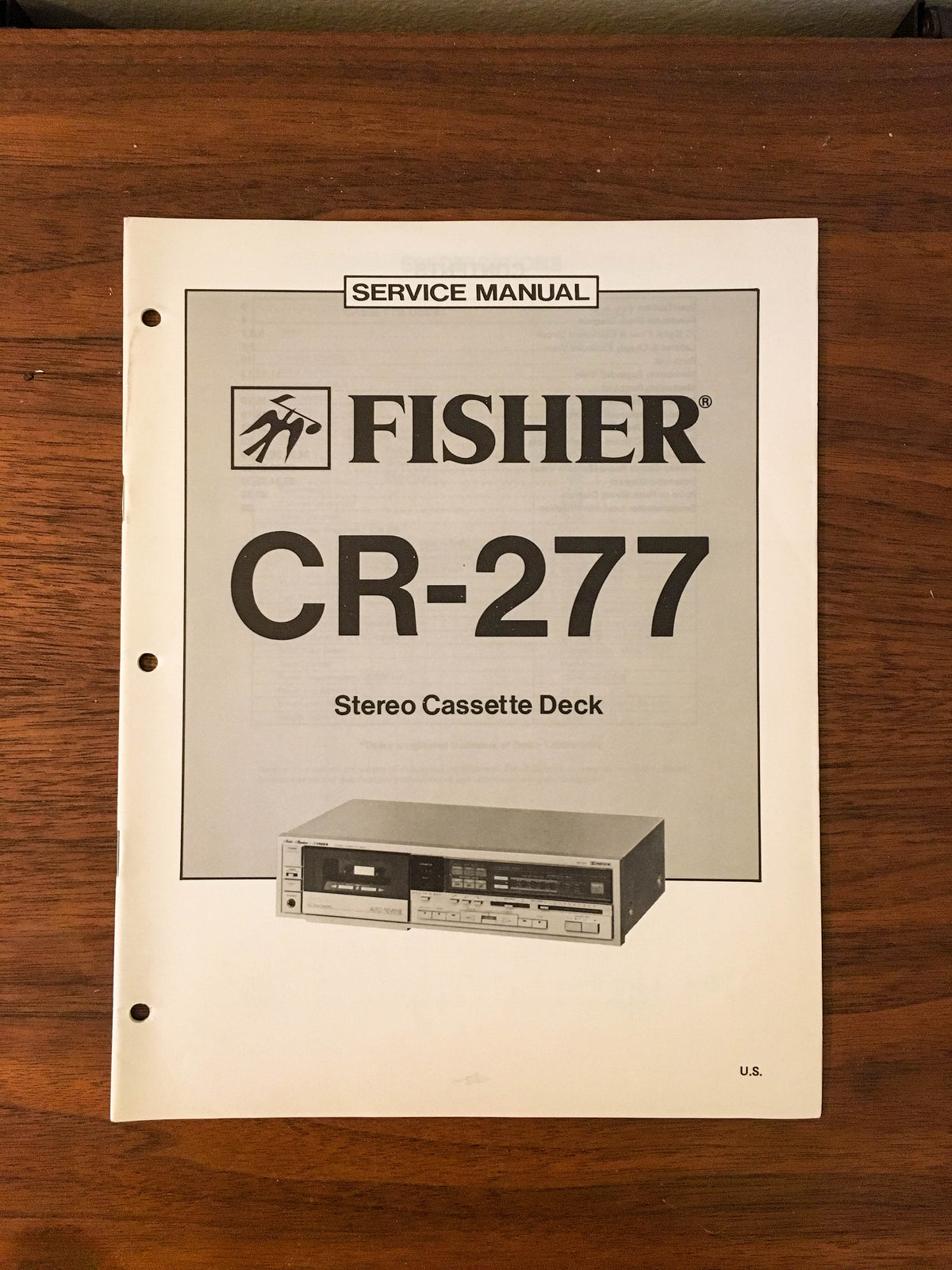 Fisher CR-277 Cassette Service Manual *Original*