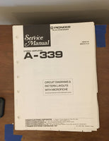 Pioneer A-339 Amplifier Service Manual *Original*