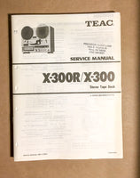 TEAC X-300R X-300 Reel to Reel Service Manual *Original*