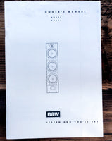 B&W Bowers Wilkins DM 603 DM 604 Speaker  Owner / User Manual *Original*