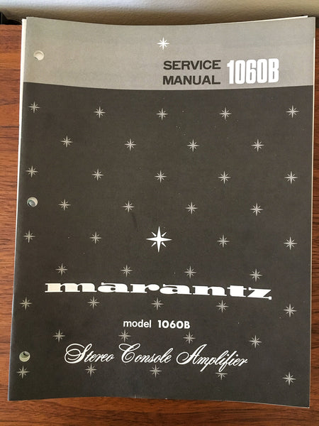 Marantz 1060B 1060 B Amplifier Service Manual *Original*