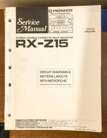 Pioneer RX-Z15 Cassette Receiver Service Manual *Original*
