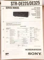 Sony STR-DE225 DE325 Receiver  Service Manual *Original*