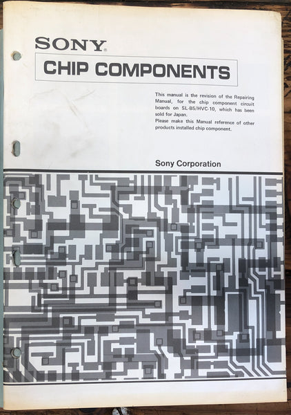 Sony "Chip Components" 30pg    Service & Repair Guide *Original*