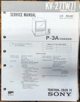 Sony KV-27TW71 TV  Service Manual *Original*