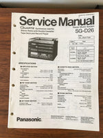 Panasonic SG-D26 Stereo Service Manual *Original*