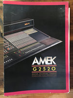 Amek G2520 G 2520 Mixer 24pg System Overview Brochure *Original*