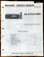 Sharp SA-R75A Receiver Service Manual *Original*