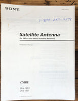 Sony SAN-18D1 SAN-18S1 Satellite Antenna  Owners / User Manual *Original* #2