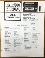Soundesign Model 5871 6871 Stereo Service Manual *Original*