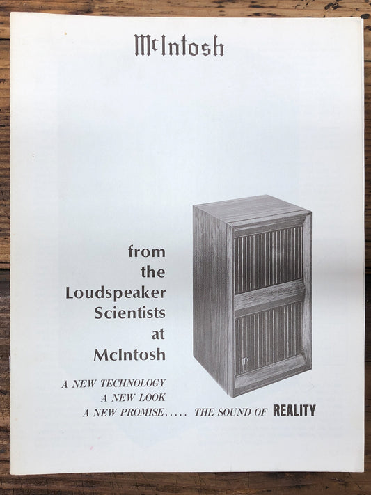 Mcintosh  The Sound of Reality' 19 pg C28 MC 2505 ++ Dealer Brochure *Orig*