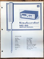 Dokorder MC-60 8-Track  Service Manual *Original*