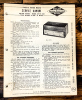 Philco Ford RT-200 RT-200-1 RT-201 Radio Service Manual *Original*