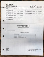 Sony KV-32XBR48 -34XBR48 -35XBR48 -35XBR88 -X7XBR48M  TV  Service Manual Orig #1