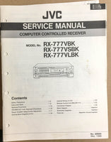 JVC RX-777 VBK Receiver  Service Manual *Original*