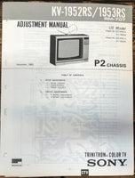 Sony KV-1952RS -1953RS TV  Service Manual *Original*