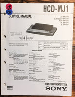 Sony HCD-MJ1 Stereo System  Service Manual *Original*