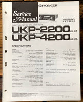 Pioneer UKP-2200 UKP-4200 Car Stereo  Service Manual *Original* #2