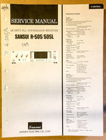 Sansui R-505 Receiver Service Manual *Original*