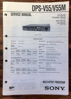 Sony DPS-V55 DPS-V55M Processor  Service Manual *Original*