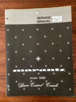 Marantz 3250 Preamp / Preamplifier Service Manual *Original*