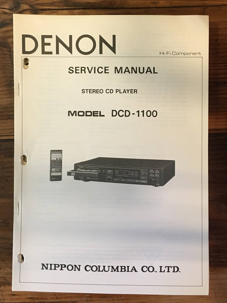 Denon DCD-1100  Service Manual *Original*