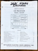 Mitsubishi DA-60R Receiver Service Manual *Original*