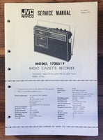 JVC 1735U 1735 U Radio Cassette Service Manual *Original*