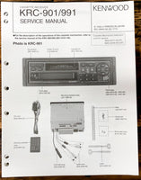 Kenwood KRC-901 KRC-991 Car Radio  Service Manual *Original*