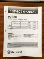Sherwood DD-1030 Cassette Service Manual *Original*