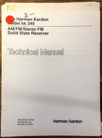 Harman Kardon HK340 HK 340  Service Manual *Original*