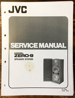JVC Zero 9 Speaker Service Manual *Original*