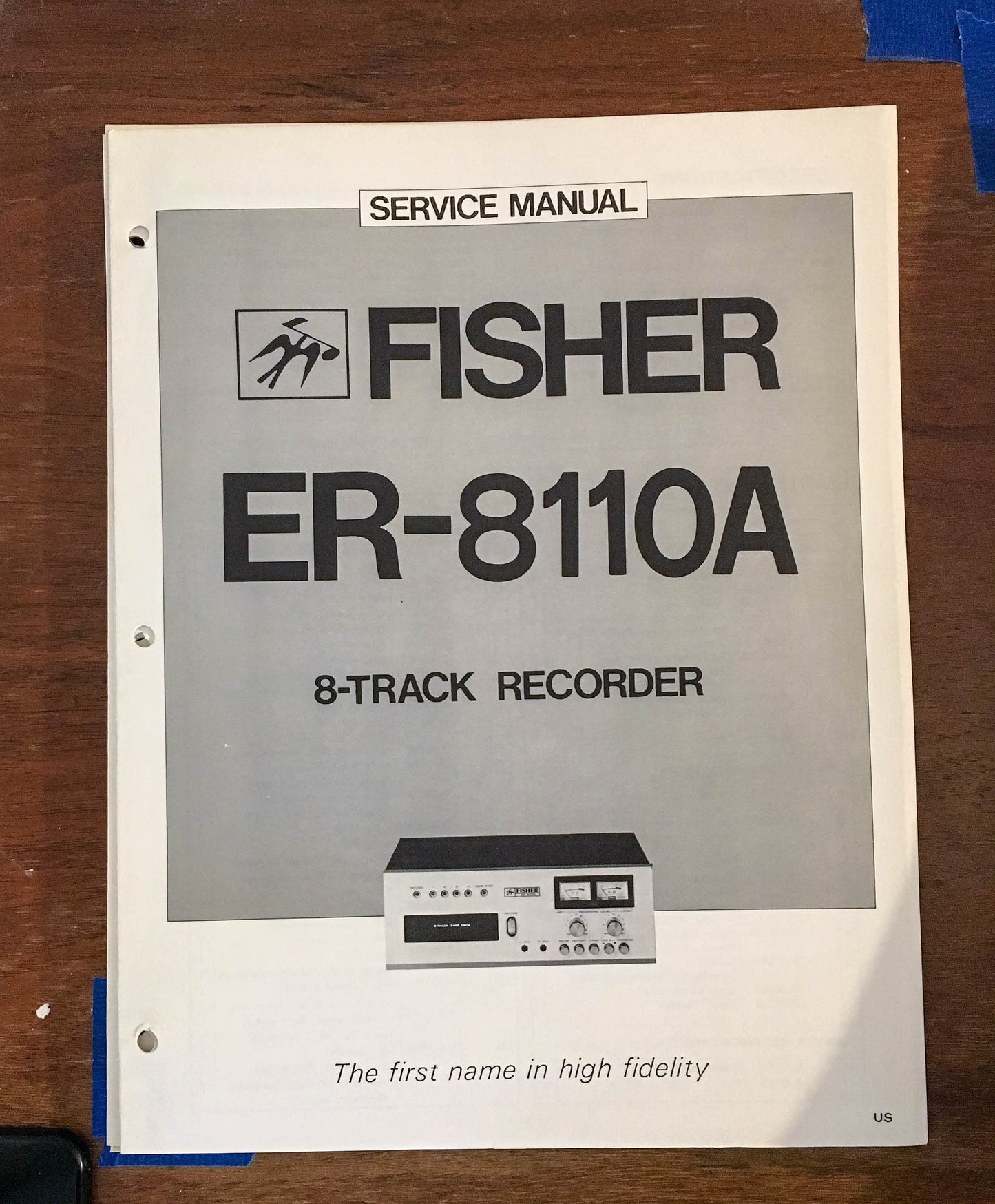 Fisher ER-8110A  Service Manual *Original*