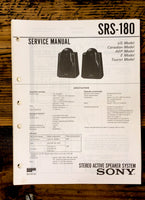 Sony SRS-180 Speaker  Service Manual *Original*